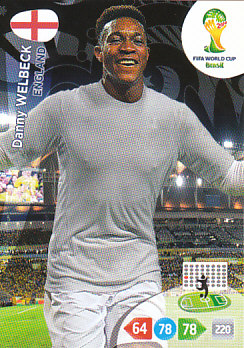 Danny Welbeck England Panini 2014 World Cup #140